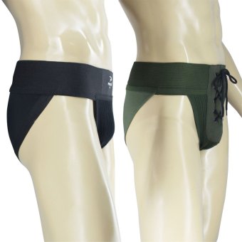PROCARE #502-538 Supporter Brief 3-inch Waistband 2in1 (Black/Olive Green) June 2018 - 2 PROCARE #502-538 Supporter Brief 3-inch Waistband 2in1 (Black/Olive Green) - 2