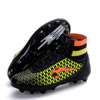 Professional Soccer Shoes High Spike Football Shoes Athletic Training Shoes Black June 2018 - 5 Professional Soccer Shoes High Spike Football Shoes Athletic Training Shoes Black - 5