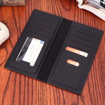 PU Leather Men Long Ultrathin Wallet Card Phone Holder PureClutch(Black) - Intl June 2018 - 3 PU Leather Men Long Ultrathin Wallet Card Phone Holder PureClutch(Black) - intl - 3