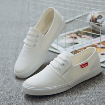 Pudding Female Canvas Flat Leisure White Shoes - Intl June 2018 - 3 Pudding Female canvas flat leisure white shoes - Intl - 3