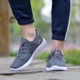 Running Sneakers Men Zapatillas Deportivas Hombre Free Run For Mens Trainers Sports Jogging Homme Lightweight Comfortable Shoes(Grey) - Intl June 2018 - 2 Running Sneakers Men Zapatillas Deportivas Hombre Free Run for Mens Trainers Sports Jogging Homme Lightweight Comfortable Shoes(Grey) - intl - 2