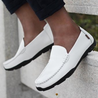 Seanut Fashion Genuine Leather Casual Loafers Men Driving Shoes(White) - Intl June 2018 - 5 Seanut Fashion Genuine Leather Casual Loafers Men Driving Shoes(White) - intl - 5