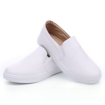 Seanut Men's Casual Slip-On Loafers PU Upper Casual Shoes (White) May 2018 - 5 Seanut Men's Casual Slip-On Loafers PU Upper Casual Shoes (White) - 5