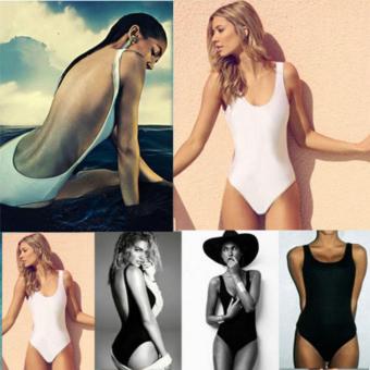 Sexy Women Backless Bikini Padded Monokini Swimwear Bikini (White) - Intl April 2018 - 4 Sexy Women Backless Bikini Padded Monokini Swimwear Bikini (White) - intl - 4