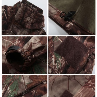 Shark Skin Soft Shell Outdoors Military Tactical Jacket WaterproofWindproof Hunter Jungle Camouflage Clothing - Intl June 2018 - 4 Shark Skin Soft Shell Outdoors Military Tactical Jacket WaterproofWindproof Hunter Jungle Camouflage Clothing - intl - 4