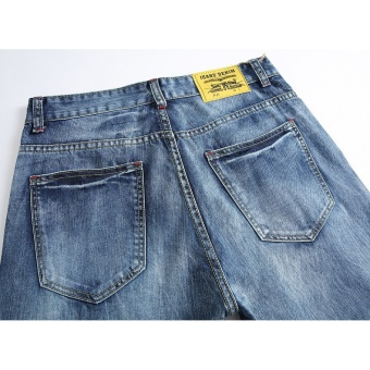 Size 28-38 NEW Denim Ripped Jeans For Men Skinny Distressed Slim Designer Biker Hip Hop Hole Jeans Male Straight- Light Blue - Intl June 2018 - 5 Size 28-38 NEW denim ripped jeans for men skinny Distressed slim designer biker hip hop hole jeans male Straight- Light Blue - intl - 5