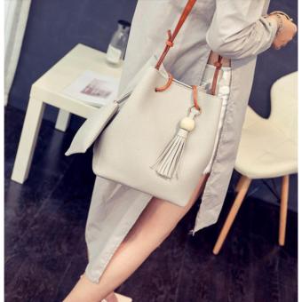SNS Korean 2 In 1 Bucket Bag And Make Up Pouch Sling Bag (Grey) June 2018 - 3 SNS Korean 2 in 1 Bucket Bag and Make up Pouch Sling Bag (Grey) - 3