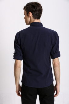 Stitch Men's Oxford Button Down Shirt (Navy)(Export) June 2018 - 4 Stitch Men's Oxford Button down Shirt (Navy)(Export) - 4