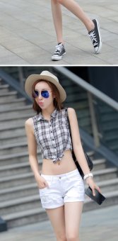 Summer Denim Shorts Female Korean Slim Ladies White Lipped Denim Shorts (white) June 2018 - 5 Summer Denim Shorts Female Korean Slim Ladies White Lipped Denim Shorts (white) - 5