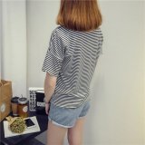 Summer Short Sleeve Striped Women Printed T-shirt - Intl August 2018 - 5 Summer short sleeve striped women printed t-shirt - intl - 5