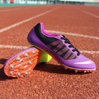 Sunshine Track Sports Running Shoes Spike Spikes Athletics Training Shoes Lelaki Berjalan Kasut - Purple - Intl April 2018 - 3 Sunshine Track Sports Running Shoes Spike Spikes Athletics Training Shoes Lelaki Berjalan Kasut - Purple - intl - 3