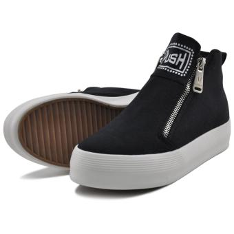 Tanggo Push Fashion Sneakers Women's High Cut Rubber Shoes (black) July 2018 - 3 Tanggo Push Fashion Sneakers Women's High Cut Rubber Shoes (black) - 3