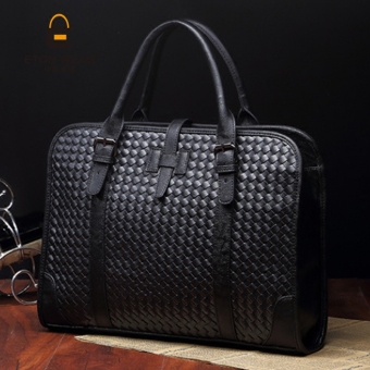 Tidog The New Hand Woven Bag Korean Men's Casual Handbag Shoulder Business Tote Bag - Intl June 2018 - 3 Tidog The new hand woven bag Korean men's casual handbag shoulder business tote bag - intl - 3
