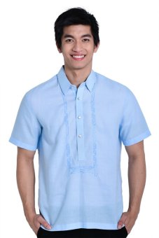Titan Barong of Lumban Linen Short Sleeve Half Open Formal
