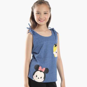 Tsum Tsum Girls Sleeveless Top (Blue) June 2018 - 2 Tsum Tsum Girls Sleeveless Top (Blue) - 2