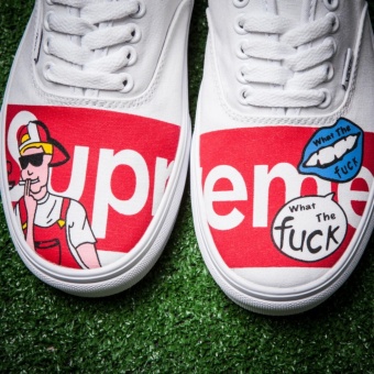 Vans X Supreme Classic Shoes(EU36-44) - Intl April 2018 - 4 Vans x supreme Classic shoes(EU36-44) - intl - 4