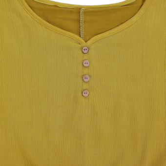 Vestidos 2016 Women Autumn Dress Fashion Plus Size Elegant Loose Full Sleeve V Neck Dress Casual Solid Cotton Linen Boho Long Maxi Dress Yellow June 2018 - 5 Vestidos 2016 Women Autumn Dress Fashion Plus Size Elegant Loose Full Sleeve V Neck Dress Casual Solid Cotton Linen Boho Long Maxi Dress Yellow - 5
