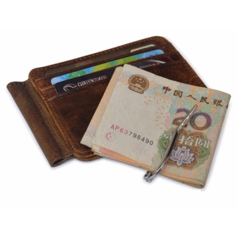 Vintage Money Clip Front Pocket Wallet Slim Minimalist Wallet RFIDBlocking Dark Brown - Intl June 2018 - 5 Vintage Money Clip Front Pocket Wallet Slim Minimalist Wallet RFIDBlocking Dark Brown - intl - 5
