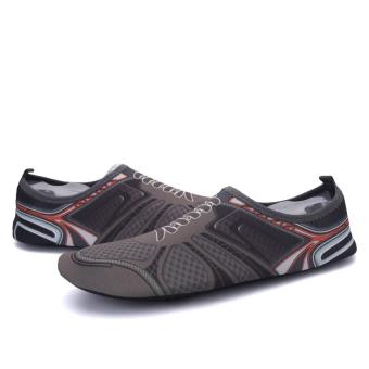 Water Sports Shoes Yoga Exercise Pool Beach Swim Slip (Grey) - Intl July 2018 - 3 Water Sports Shoes Yoga Exercise Pool Beach Swim Slip (Grey) - intl - 3