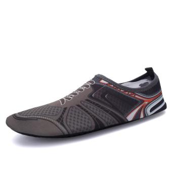 Water Sports Shoes Yoga Exercise Pool Beach Swim Slip (Grey) - Intl July 2018 - 4 Water Sports Shoes Yoga Exercise Pool Beach Swim Slip (Grey) - intl - 4