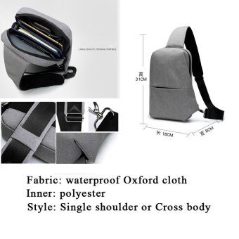 Waterproof Outdoor Cross Body Bag Chest Pack For Men - Intl June 2018 - 3 Waterproof Outdoor Cross Body bag Chest pack for Men - intl - 3