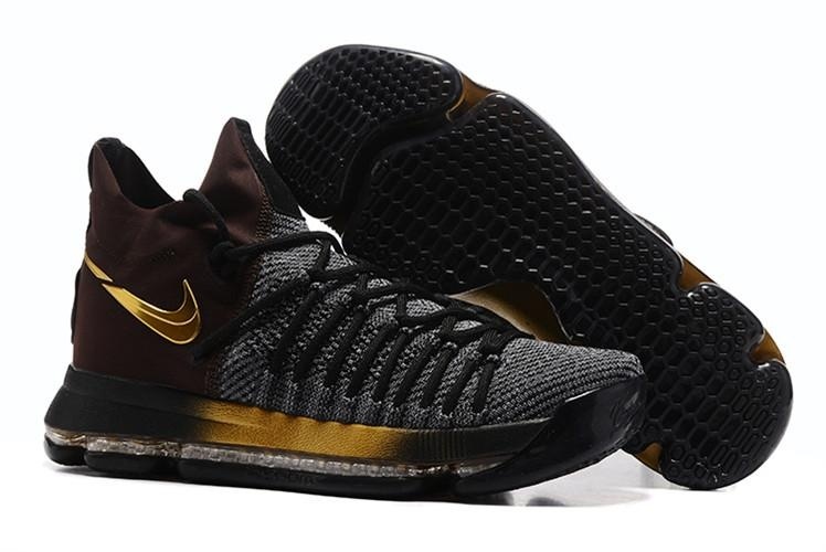 What the Durant Men's Breathe Freely NBA Original Sport shoe Zoom Fashion Elite Basketball Shoes GSW Kevin Durant 9 KD IX EP Brown - intl