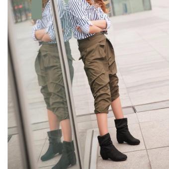 Winter Fashion Martin Boots Female Knight Boots Shoes Matte SuedeBoots For Women (Black) - Intl June 2018 - 3 Winter Fashion Martin Boots Female Knight Boots Shoes Matte SuedeBoots for Women (Black) - intl - 3
