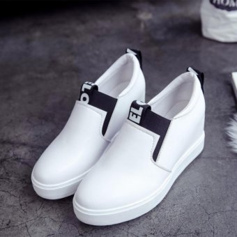 Women Casual Shoes High Tops Breathable Wedges Platform WomanSummer Autumn High Heel Wedge Boots - Intl June 2018 - 2 Women Casual Shoes High Tops Breathable Wedges Platform WomanSummer Autumn High Heel Wedge Boots - intl - 2