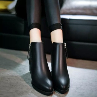 Women Shoes Vintage Fashion Ankle Boots Women Boots Side Zipper Shoes - Intl July 2018 - 5 Women Shoes Vintage Fashion Ankle Boots Women Boots Side Zipper Shoes - intl - 5