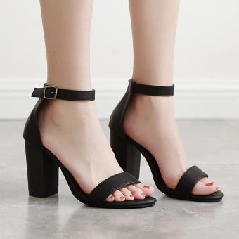 Women's Square Heel Shoes Slim Sandals - Intl June 2018 - 3 Women's Square Heel Shoes Slim Sandals - intl - 3