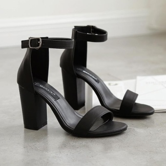 Women's Square Heel Shoes Slim Sandals - Intl June 2018 - 5 Women's Square Heel Shoes Slim Sandals - intl - 5