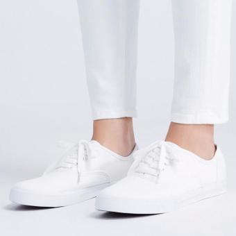 Women's Fashion Sneakers With Lace - White (Big Sizes Available) June 2018 - 3 Women's Fashion Sneakers With Lace - White (Big Sizes Available) - 3