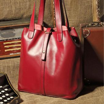 Women's New Fashion Satchel Handbag Genuine Leather Shoulderbag(red) June 2018 - 2 Women's new fashion Satchel Handbag Genuine Leather shoulderbag(red) - 2