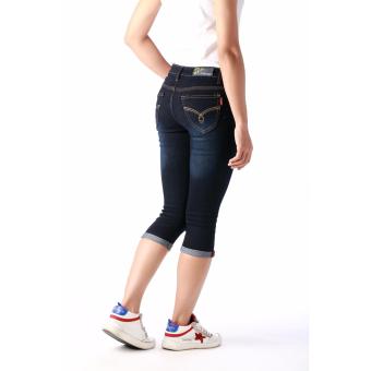 Women's Vintage Capri Short With Yellow Stitches June 2018 - 5 Women's Vintage Capri Short with Yellow Stitches - 5