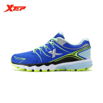XTEP Brand Professional Running Shoes For Women Light Leather Running Sports Shoes Ladies Damping Athletic Sneaker (Blue) June 2018 - 4 XTEP Brand Professional Running Shoes for Women Light Leather Running Sports Shoes Ladies Damping Athletic Sneaker (Blue) - 4