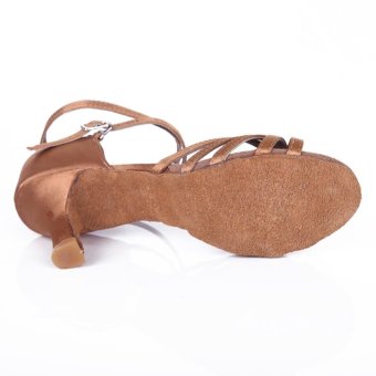 Yashion 217 Women Satin Ballroom Salsa Latin Dance Shoes (Beige)- Intl June 2018 - 4 Yashion 217 Women Satin Ballroom Salsa Latin Dance Shoes (Beige)- Intl - 4