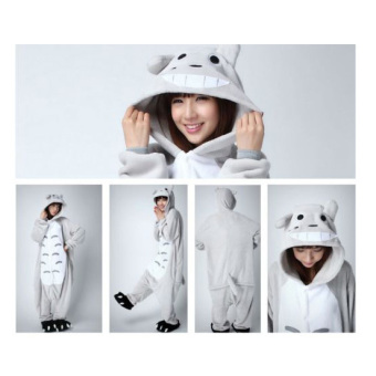 Yika My Neighbor Totoro Adult Unisex Pajamas Cosplay Costume OnesieSleepwear S-XL (Gray) June 2018 - 3 Yika My Neighbor Totoro Adult Unisex Pajamas Cosplay Costume OnesieSleepwear S-XL (Gray) - 3