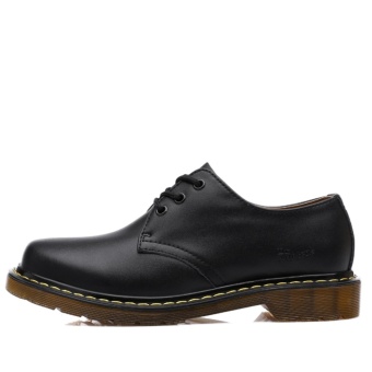 YIKOO Fashion 2017 Oxfords Shoes For Men And Women Unisex Lace UpGenuine Leather Business Casual Boots (Black) - Intl April 2018 - 4 YIKOO Fashion 2017 Oxfords Shoes for Men and Women Unisex Lace UpGenuine Leather Business Casual Boots (Black) - intl - 4
