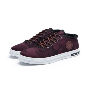 YingWei Men's Casual Canvas Shoes Camouflage Red - Intl June 2018 - 4 YingWei Men's casual canvas shoes camouflage Red - intl - 4