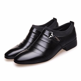 YingWei Men's Formal Business Leather Shoes Casual Formal Shoes(Black) - Intl June 2018 - 3 YingWei Men's Formal Business Leather Shoes Casual Formal Shoes(Black) - intl - 3