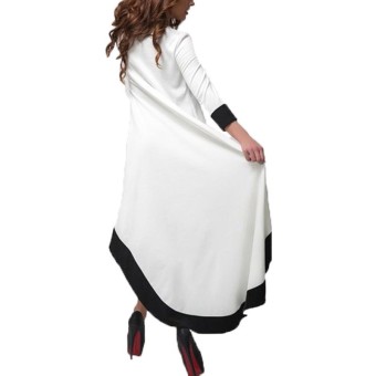 ZANZEA Autumn 2016 Fashion Womens Patchwork Asymmetrical Dress 3/4 Sleeve O Neck Vestidos Plus Size S-5XL June 2018 - 3 ZANZEA Autumn 2016 Fashion Womens Patchwork Asymmetrical Dress 3/4 Sleeve O Neck Vestidos Plus Size S-5XL - 3