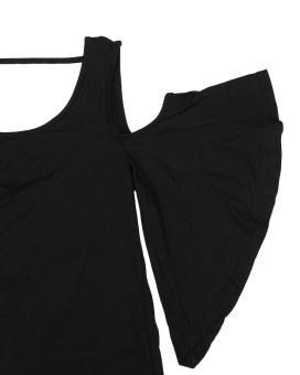 ZANZEA Fashion Womens Off Shoulder Blouse Summer New Ladies Short Sleeve Backless Solid Tops Plus Size Shirts Black - Intl June 2018 - 5 ZANZEA Fashion Womens Off Shoulder Blouse Summer New Ladies Short Sleeve Backless Solid Tops Plus Size Shirts Black - intl - 5