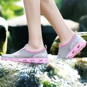 ZOQI Men's And Women's Fashion Mesh Light Breathable Sport ShoesWater Shoes(Pink) - Intl June 2018 - 5 ZOQI Men's And Women's Fashion Mesh Light Breathable Sport ShoesWater Shoes(Pink) - intl - 5