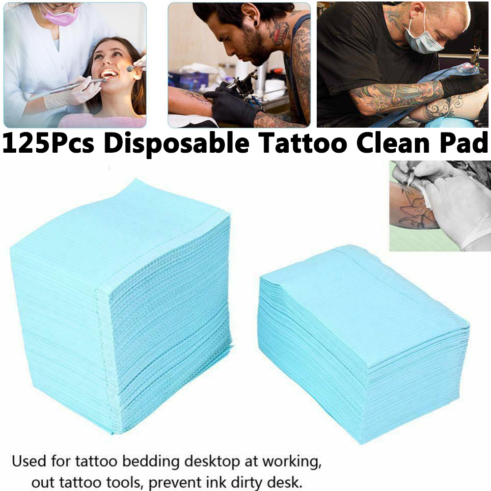 GUIER ดูดซับ4533ซม.ทำความสะอาดทิ้งกันน้ำสองชั้นแผ่นทางการแพทย์กระดาษผ้าปูโต๊ะ Mat Tattoo ตารางครอบคลุม Tattoo Clean Pad