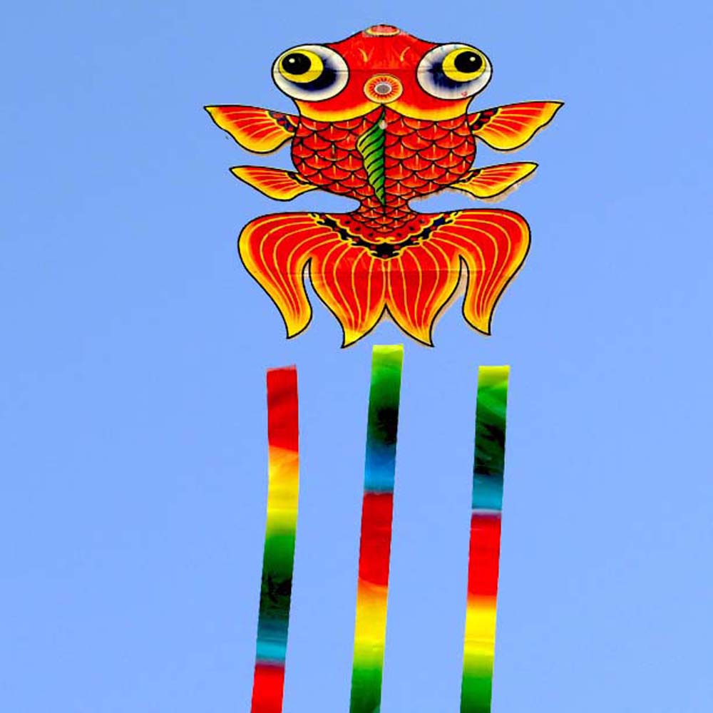 ZHUJI สวนความแปลกที่น่าสนใจเกมยาวหางว่าวง่าย Fly ของเล่นแบบโต้ตอบ Bee ปลาผีเสื้อ Kite Kids Toys Flying Bird Kite กีฬากลางแจ้ง