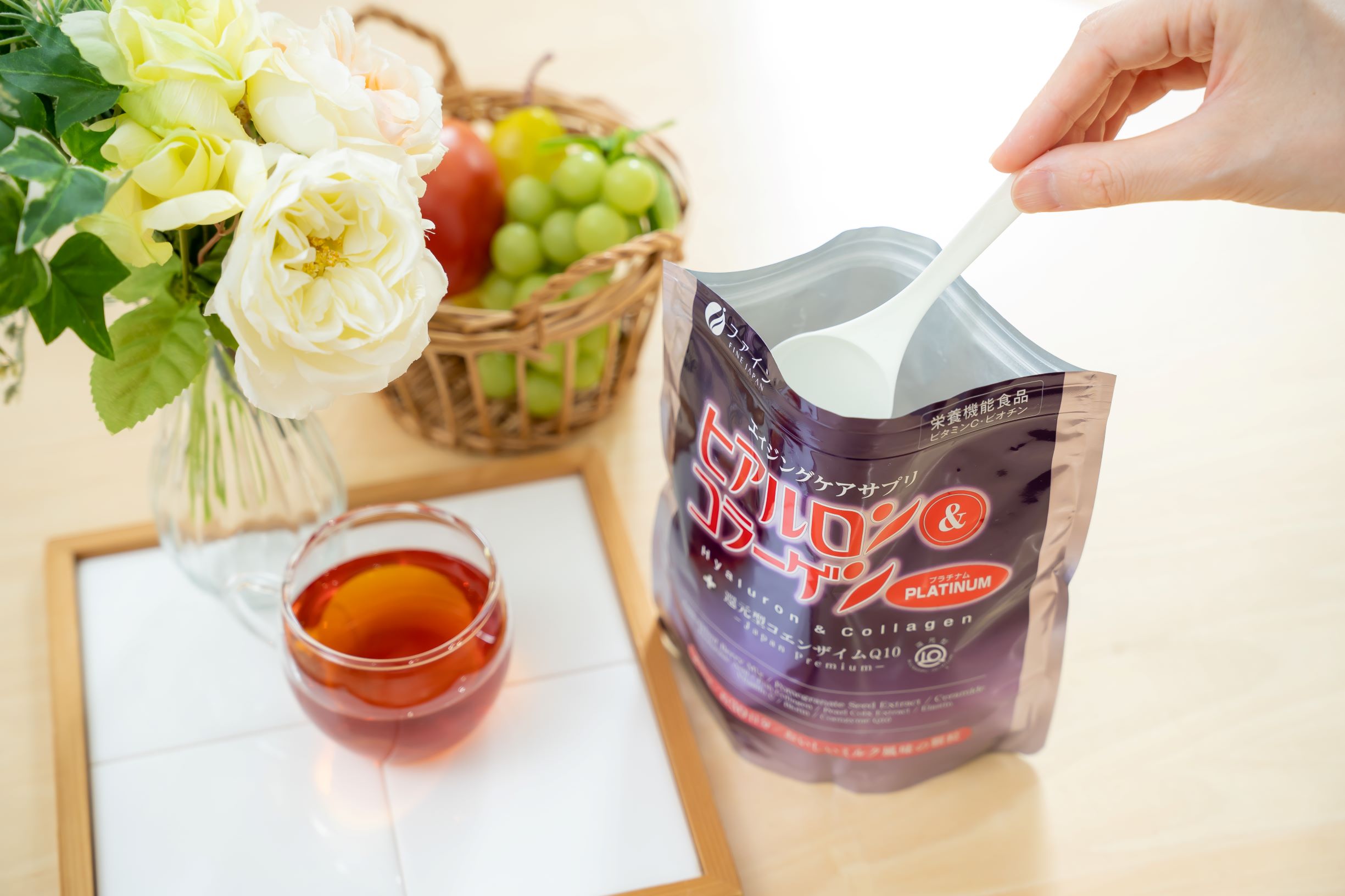 Fine Japan Hyaluron and Collagen Coenzyme Q10 Platinum supplement