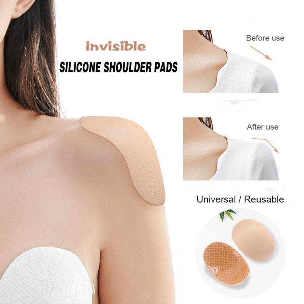 TEENIE WEENIE SPORTS 2Pcs New Unisex Naturally Increased 2 IN Shoulder Enhancer Soft Shoulder Pads Anti-Slip Invisible