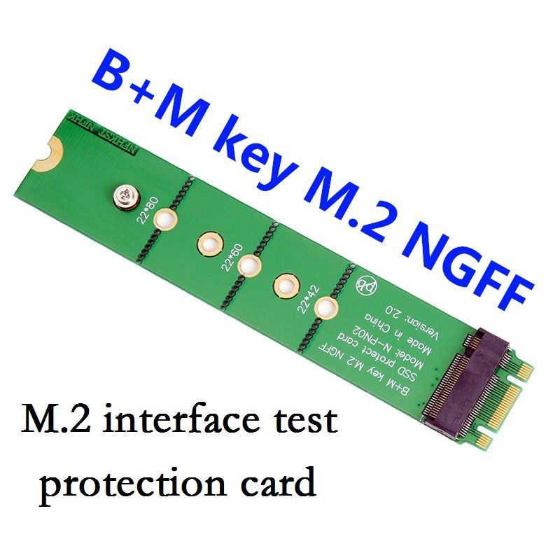 M.2 Ngff B Key Ssd Slot To B+M Key Adapter Protect Card Extension Test Card