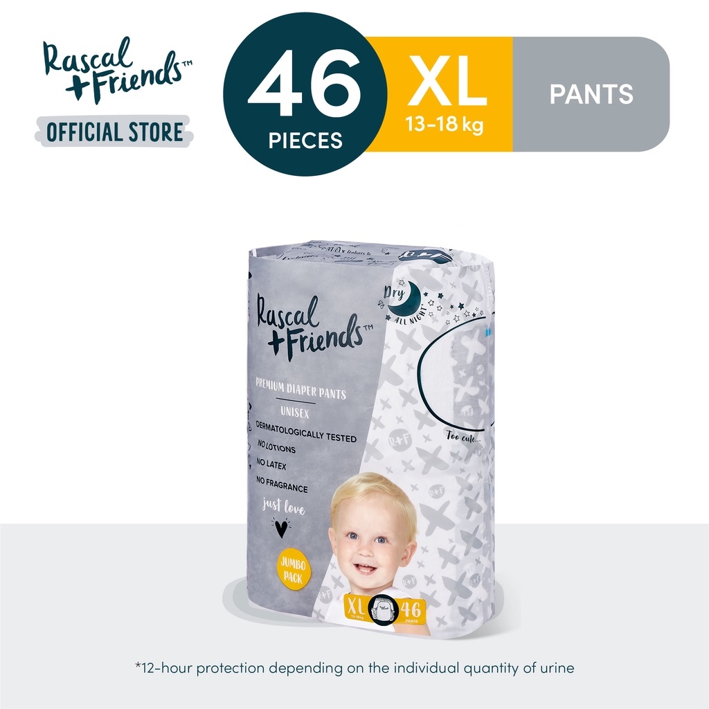 Rascal + Friends Diaper Pants Jumbo Pack XL 46 Pads