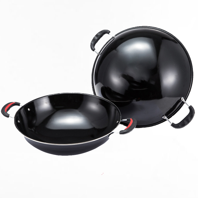 Wholesale Kitchen 32cm Big Nonstick Cookware Non Stick Double Ear